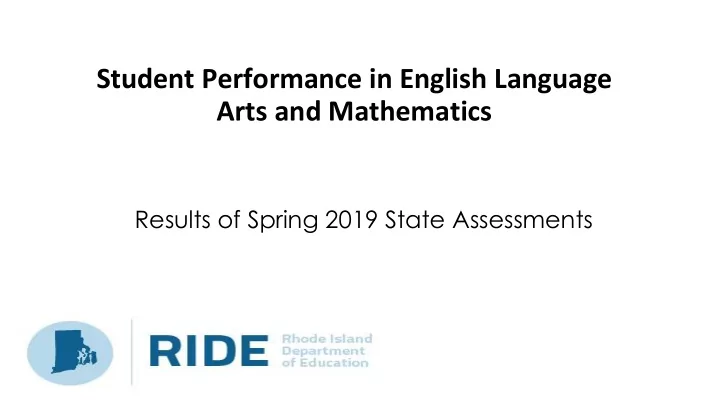 student performance in english language