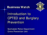 introduction to cpted and burglary prevention