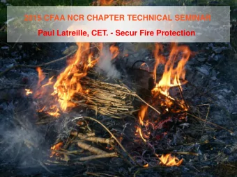 FIRE ALARM SYSTEM SPECIAL  APPLICATIONS NOT WHAT YOURE THINKING  WHAT IS THIS PRESENTATION