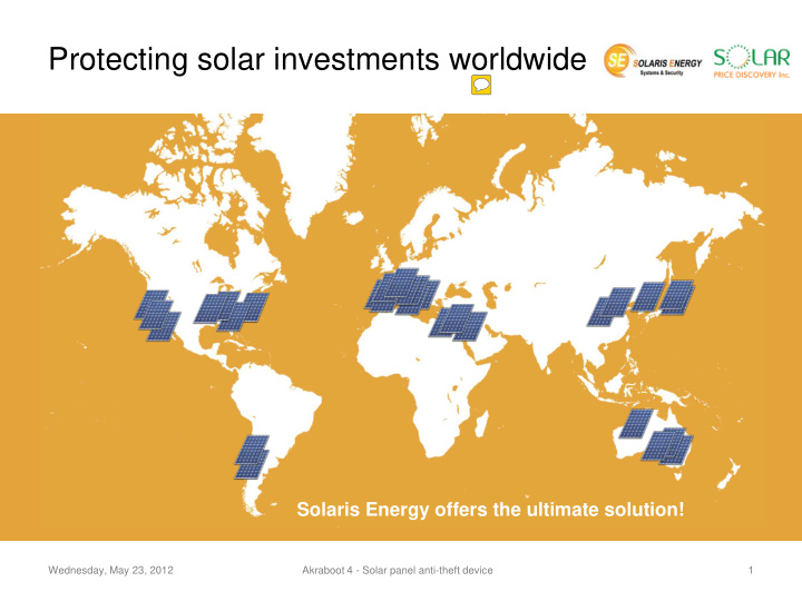 protecting solar investments worldwide