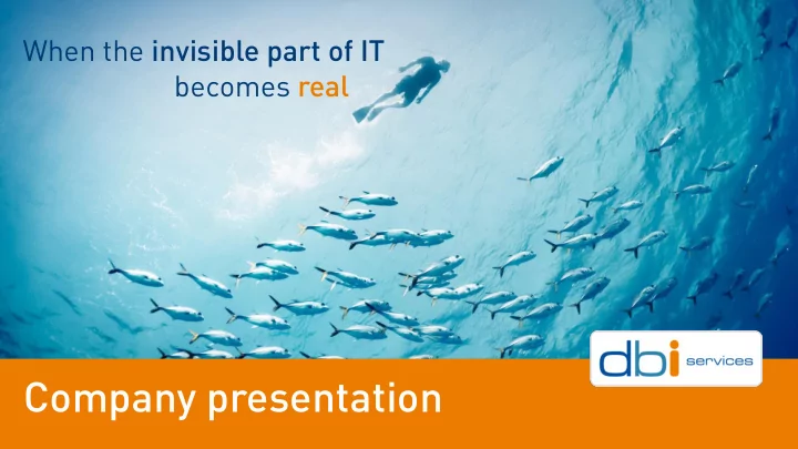 company presentation