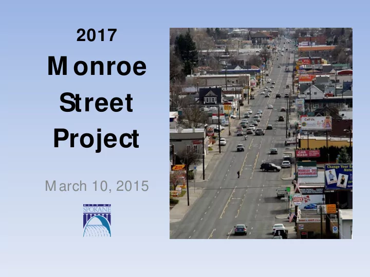 m onroe street project