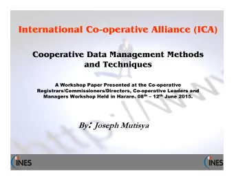 Presentation Objectives:  Computerized management information  systems overview.  Approaches to