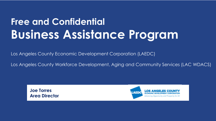 business assistance program