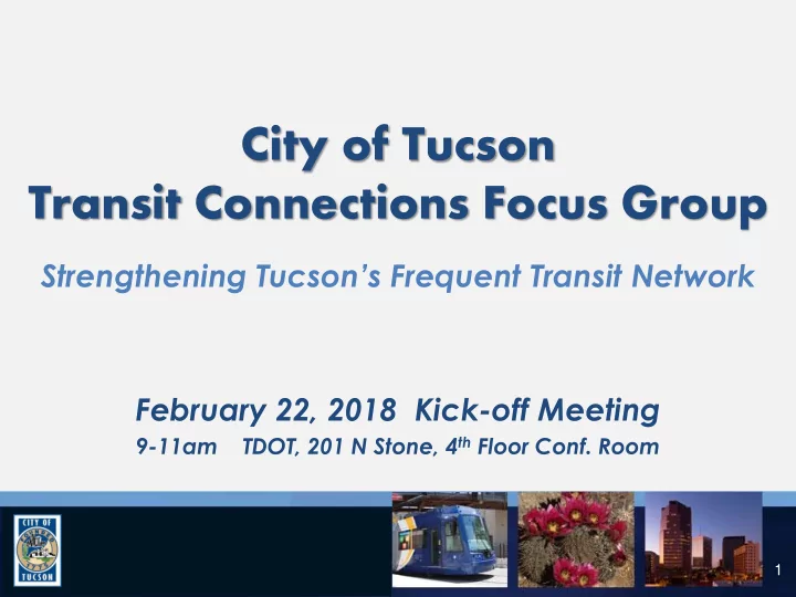 transit connections focus group