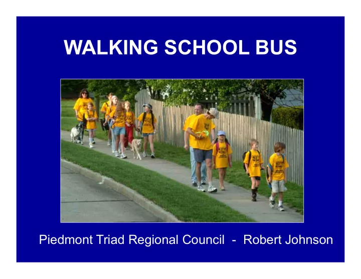 walking school bus