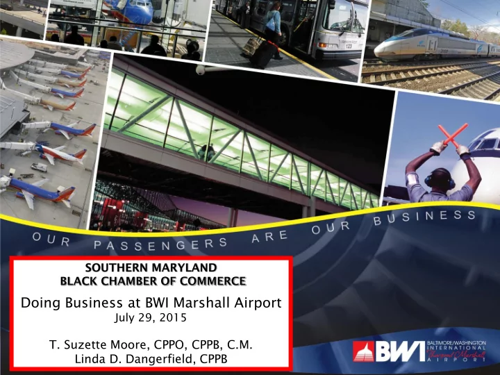 doing business at bwi marshall airport