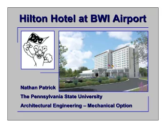 Hilton Hotel at BWI Airport  Hilton Hotel at BWI Airport  Nathan Patrick  Nathan Patrick  The