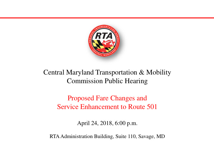 service enhancement to route 501