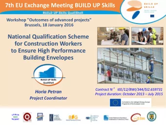 for Construction Workers  to Ensure High Performance  Building Envelopes Contract N