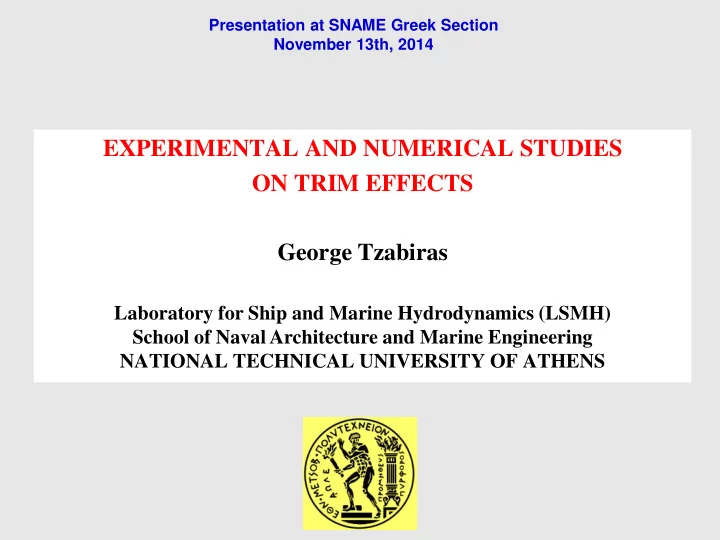 on trim effects