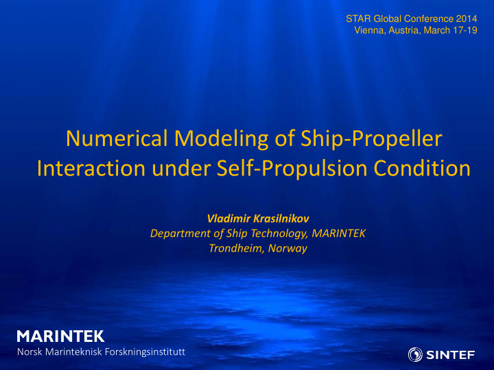 numerical modeling of ship propeller