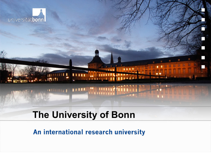 the university of bonn