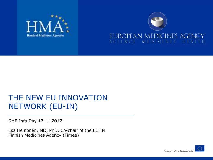 the new eu innovation network eu in