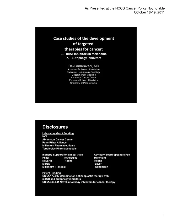 case studies of the development of targeted therapies for