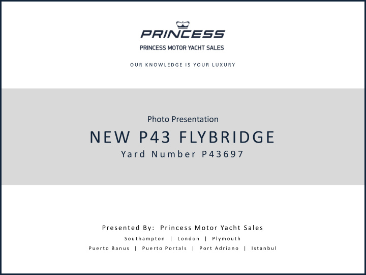 new p43 flybridge