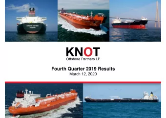 Fourth Quarter 2019 Results  March 12, 2020  Notice to Recipients  This presentation is not a