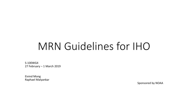 mrn guidelines for iho