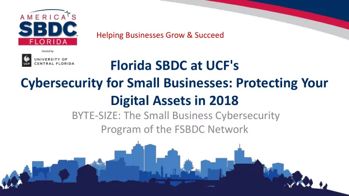 florida sbdc at ucf s