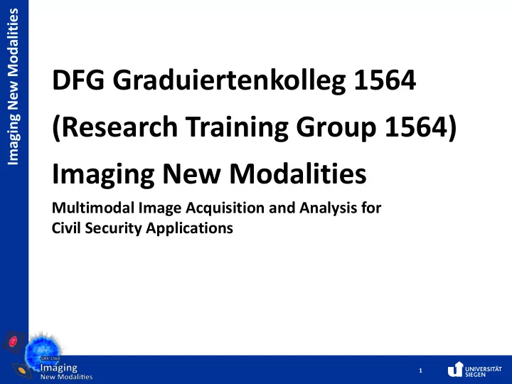 dfg graduiertenkolleg 1564