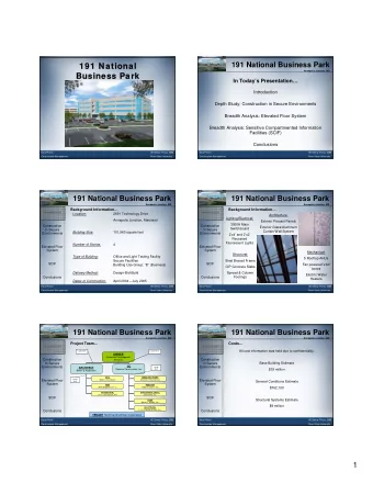 191 National  191 National  Annapolis Junction, MD  Business Park  Business Park  In Todays