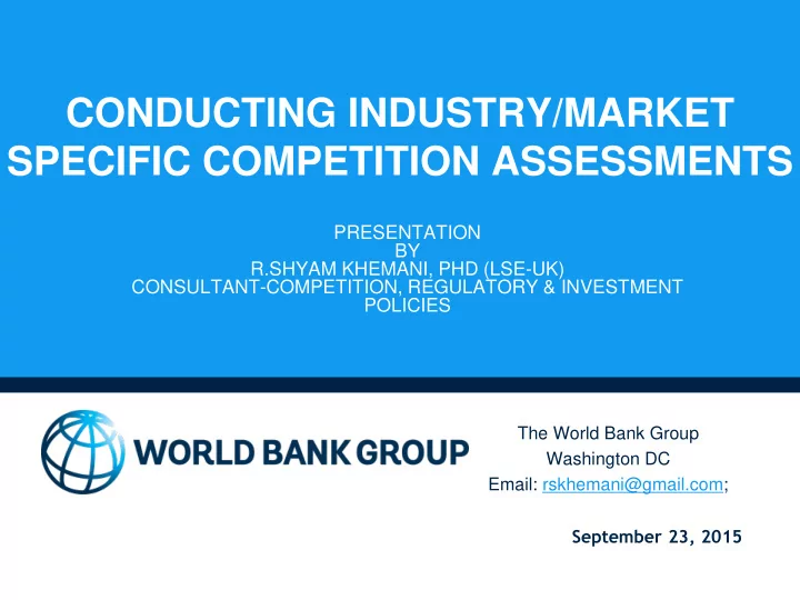 conducting industry market