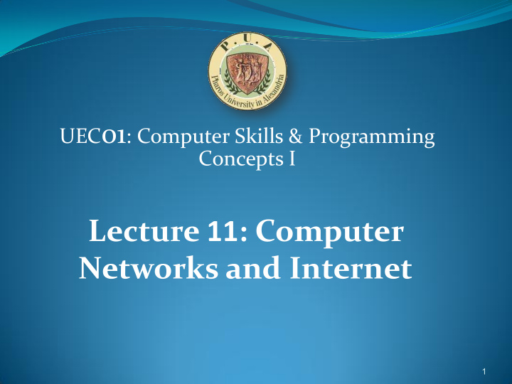 lecture 11 computer