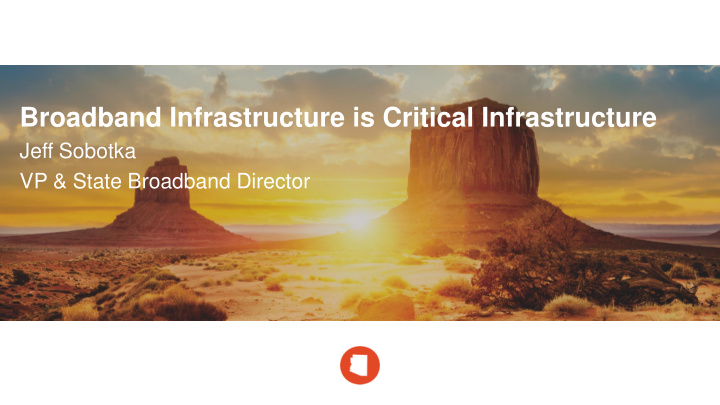 broadband infrastructure is critical infrastructure