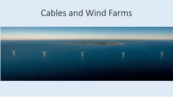 Cables and Wind Farms  Block Island Wind Farm Cable  Governing Laws for CRMC  46-23 major