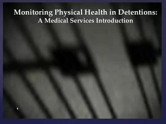 {  1  We Work with a SICK population!  2  Attitudes About Inmate Medical Care  Its expensive