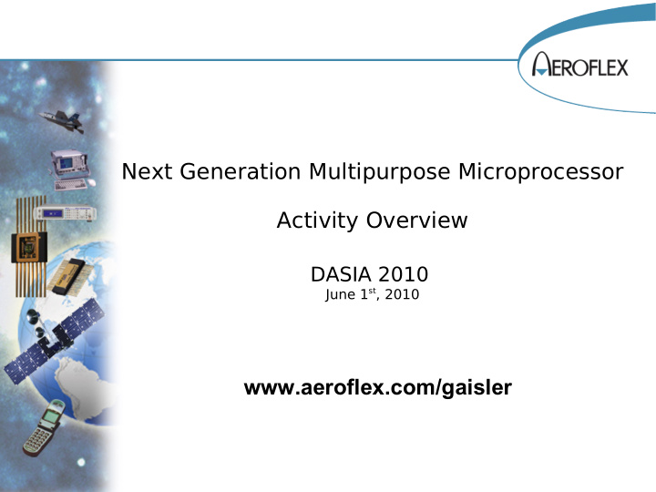 next generation multipurpose microprocessor activity