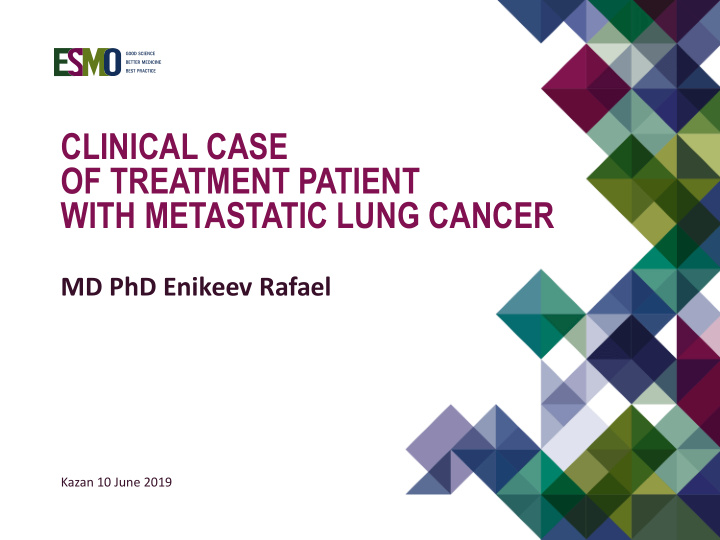 clinical case of treatment patient with metastatic lung