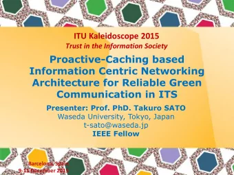 Proactive-Caching based  Information Centric Networking  Architecture for Reliable Green