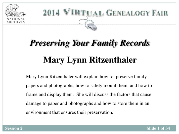 preserving your family records