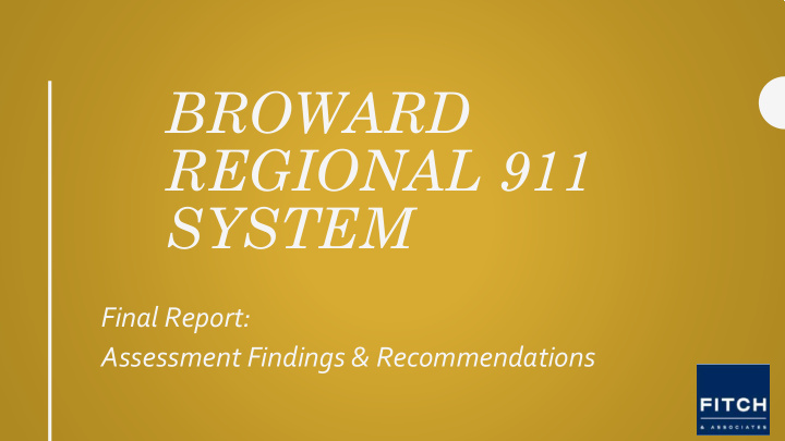 broward regional 911 system