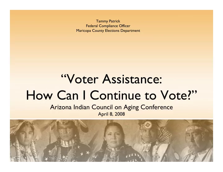 v voter assistance a i how can i continue to vote how can