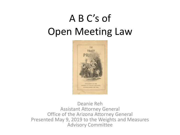 open meeting law