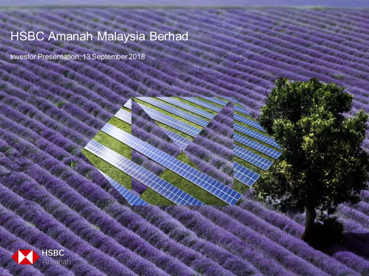 hsbc amanah malaysia berhad