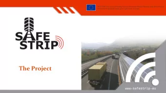 The Project  About SAFE STRIP  SAFE STRIP -  Safe and green Sensor Technologies for self-