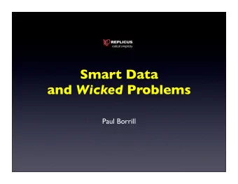 Smart Data and Wicked Problems  Paul Borrill  Most Computer Scientists dont understand  Time
