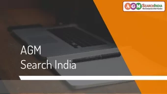 AGM  Search India  2  Introduction We at AGM Search India company aims to prove our name completely