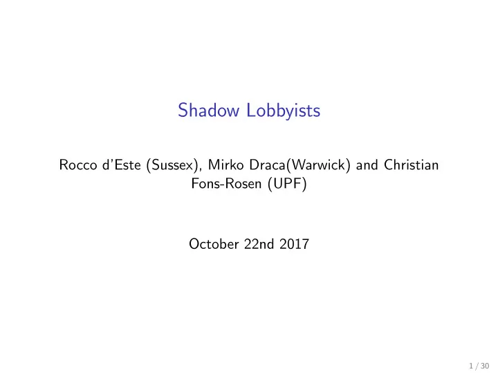 shadow lobbyists