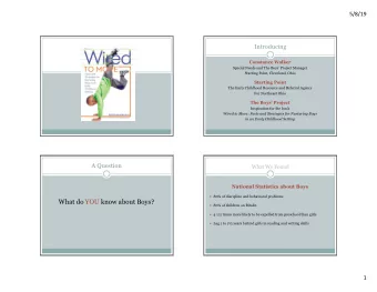 T  Constance Walker  Special Needs and The Boys Project Manager  Starting Point, Cleveland, Ohio