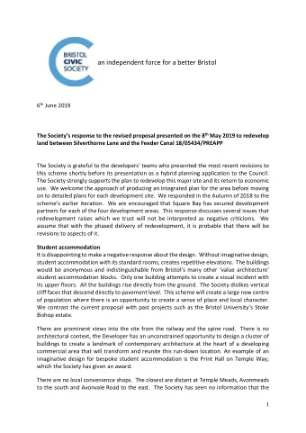 site will promote the necessary infrastructure to support residential use.  This scheme should