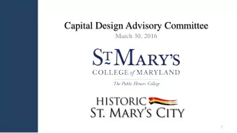 Capital Design Advisory Committee  March 30, 2016  1  Route 5 Traffic Calming Phase II Update