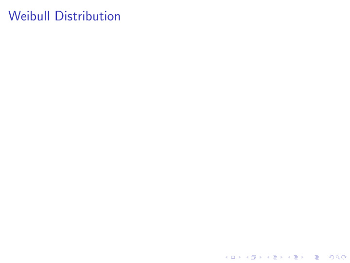 weibull distribution weibull distribution