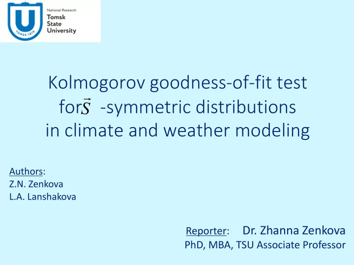 kolmogorov goodness of fit test