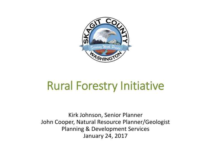 rural forestry ry in initiative
