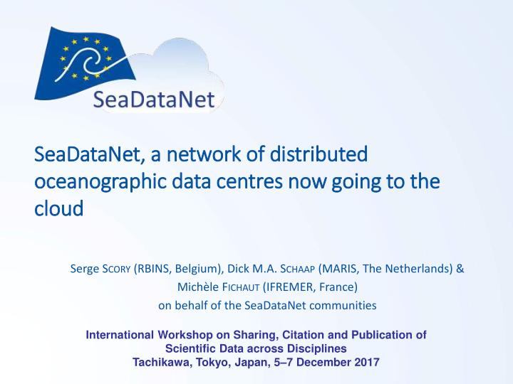 seadatanet a a network ork of distributed oce