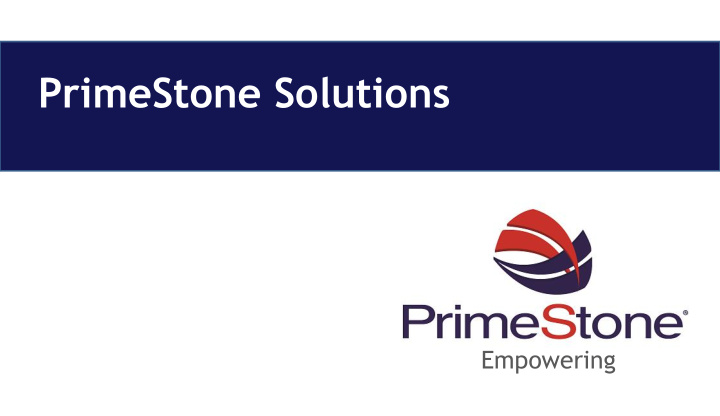 primestone solutions